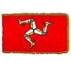 Isle of Man Flag Frg w/pole hem, 3x5', Nylon