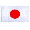 Japan Flag w/pole hem, 5x8', Nylon