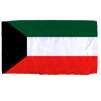 Kuwait Flag w/pole hem, 4x6', Nylon