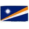 Marshall Islands Flag w/pole hem, 2x3', Nylon