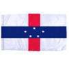 Netherlands Antilles Flag w/pole hem, 4x6', Nyl