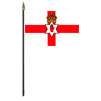 Northern Ireland Flag on Staff, 4x6", Polyester