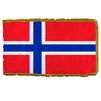 Norway Flag Frg w/pole hem, 2x3', Nylon