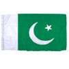 Pakistan Flag w/pole hem, 5x8', Nylon