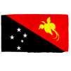 Papua New Guinea Flag w/pole hem, 2x3', Nylon