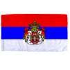 Serbia Flag w/Seal w/pole hem, 3x5', Nylon