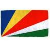 Seychelles Flag w/pole hem, 5x8', Nylon