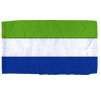 Sierra Leone Flag w/pole hem, 4x6', Nylon