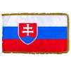 Slovakia Flag Frg w/pole Hem, 4x6', Nylon
