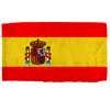 Spain Flag w/Seal w/pole hem, 2x3', Nylon