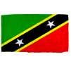 St. Christopher-Nevis Flag w/pole hem, 2x3', Nylon