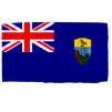 St. Helena Flag w/pole hem, 3x5', Nylon