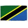 Tanzania Flag w/pole hem, 5x8', Nylon