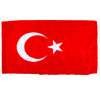 Turkey Flag w/pole hem, 5x8', Nylon