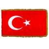 Turkey Flag Frg w/pole hem, 2x3', Nylon