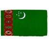Turkmenistan Flag w/pole hem, 5x8', Nylon
