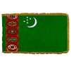 Turkmenistan Flag Frg w/pole hem, 4x6', Nylon