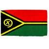 Vanuatu Flag w/pole hem, 2x3', Nylon