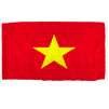 Vietnam Flag w/pole hem, 2x3', Nylon