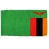 Zambia Flag w/pole hem, 5x8', Nylon