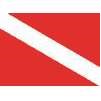 Skin Diver Flag, 10x15", Nylon