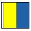 Int. Code/Signal-K w/grommets, 1.5x2', Nylon