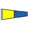 Int. Code/Signal-#5 w/grommets, 1.33x3', Nylon