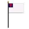 Christian Flag on Staff, 4x6", Polyester