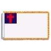 Christian Flag Frg w/pole hem, 4x6', Nylon