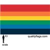 Rainbow Flag, 12x18", Nylon