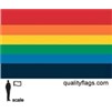 Rainbow Flag, 16x24", Nylon