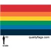 Rainbow Flag, 2x3', Nylon