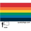 Rainbow Flag, 4x6', Nylon