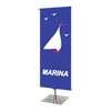 Classic Display Banner Stand, 36-96", Steel