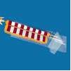 Flag Cover Transparent, 78X18", Plastic