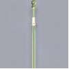 Flag/Banner Pole, 39.5 to 72", Aluminum Gold