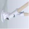 Adjustable Double Bracket, White, Iron