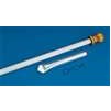 Display Flagpole Set, 6', Fiberglass White