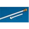Display Flagpole, 10', Fiberglass White