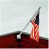 Corner Flagpole Set, 10', Aluminum