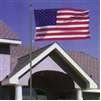 Telescoping Flagpole, 20', Clear Aluminum
