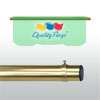 Parade Banner Pole w/Cap, 3'-1 pc, Alum Gold