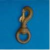 Swivel Snap, 3", Brown Rubber Coated Brass