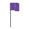 Flag Marker on Wire Purple-100 ct, 4x5"x36", Plastic