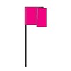 Flag Marker on Wire Pink-100 ct, 4x5"x36", Plastic
