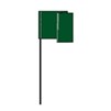 Flag Marker on Wire Green-100 ct, 5x8"x36", Plastic