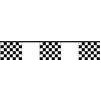 Flag Streamer Black/White Checkered, 50', Poly