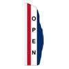 Feather Banner Open Red/White/Blue, 12'x26", Nylon