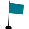 Turquoise Flag on Staff, 4x6", Nylon