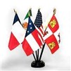 Six Flags of Texas on Staff, 4x6", Rayon